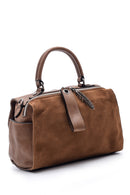 Women's Suede Detailed Shoulder Bag | Derimod