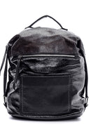 Women's Snakeskin Pattern Detailed Backpack | Derimod