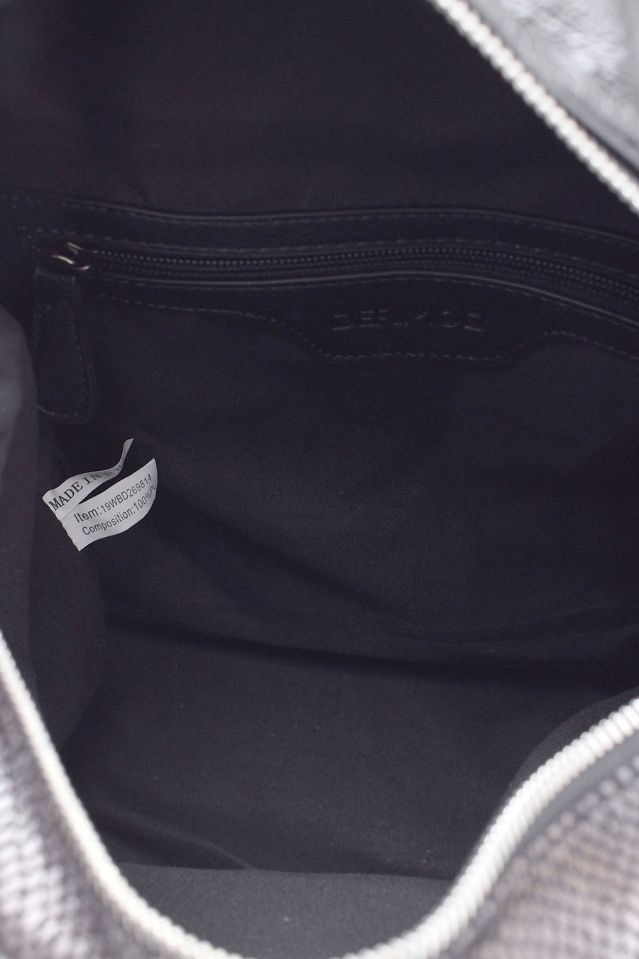 Women's Snakeskin Pattern Detailed Backpack