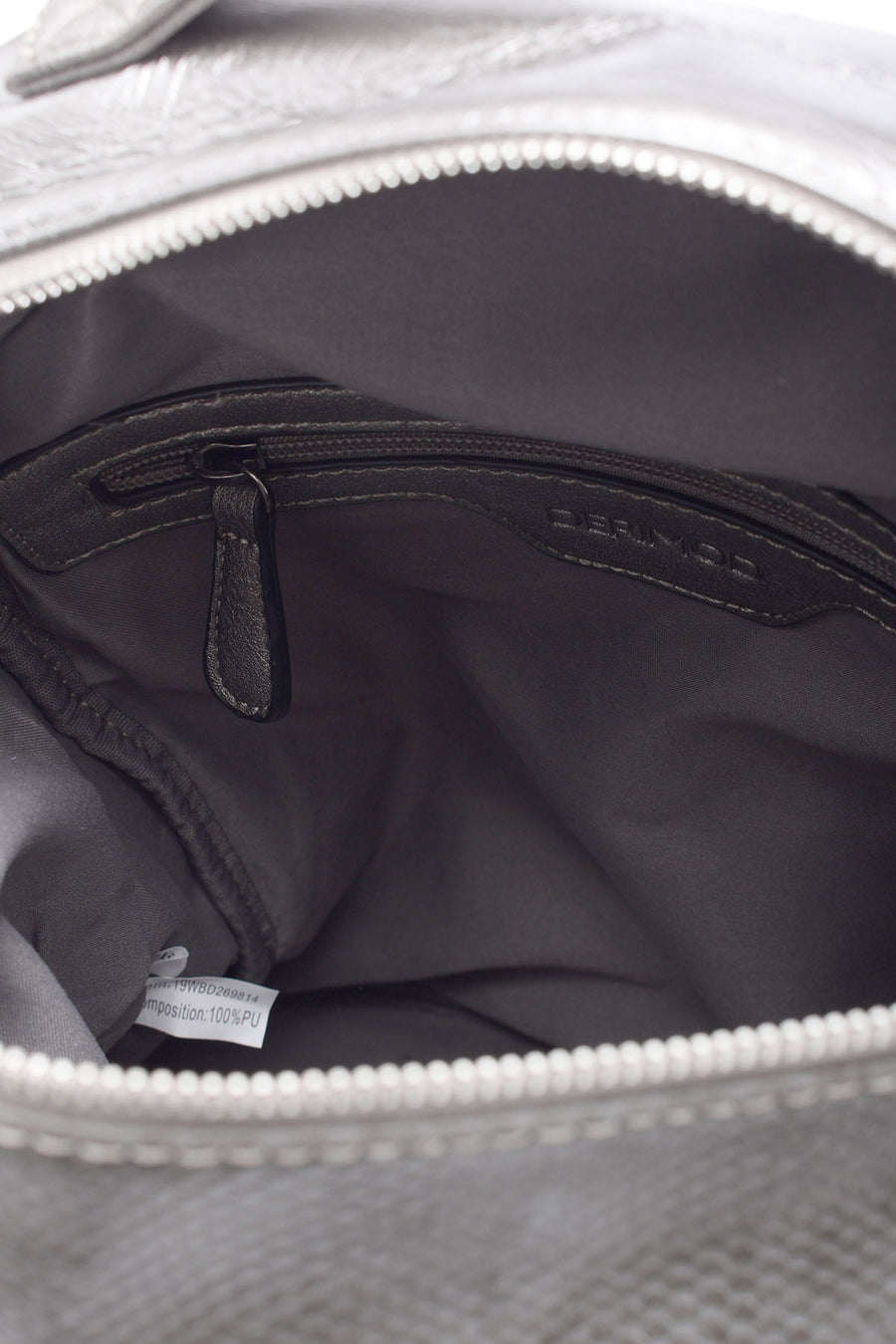 Women's Snakeskin Pattern Detailed Backpack
