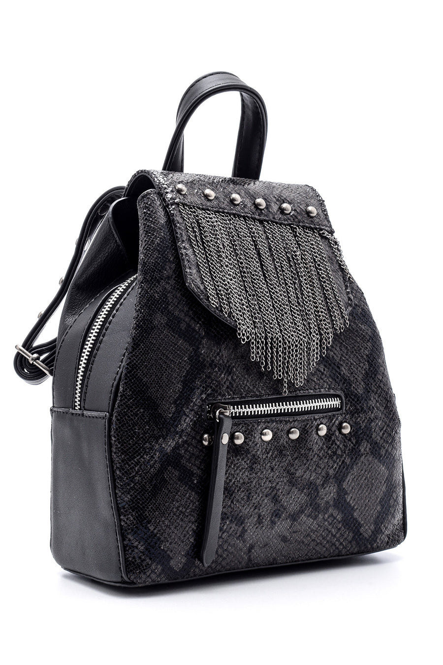 Women's Chain Detailed Backpack