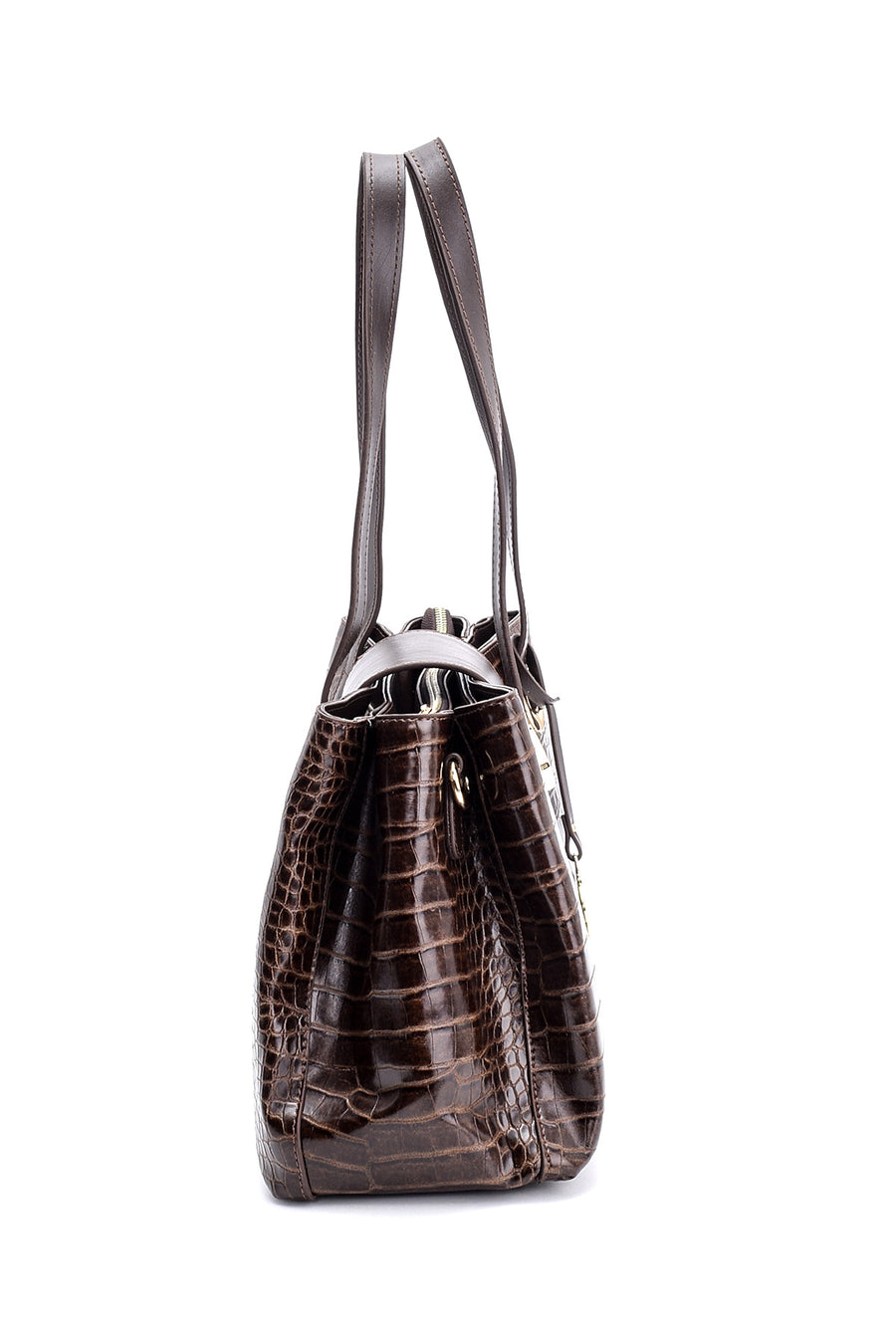 Women's Crocodile Patterned Shoulder Bag