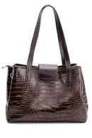 Women's Crocodile Patterned Shoulder Bag | Derimod