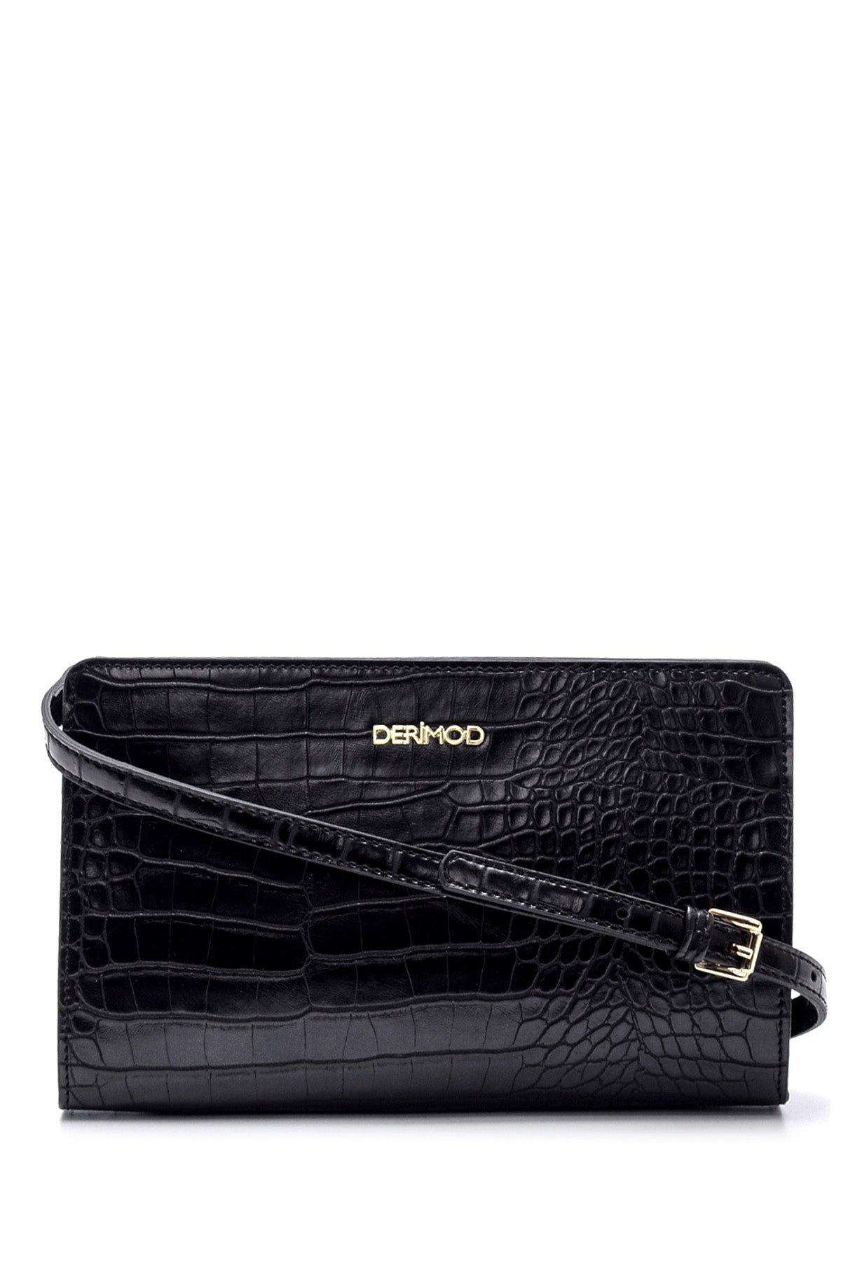 Kadın Kroko Desenli Omuz Çantası 19WBD2913E3 | Derimod
