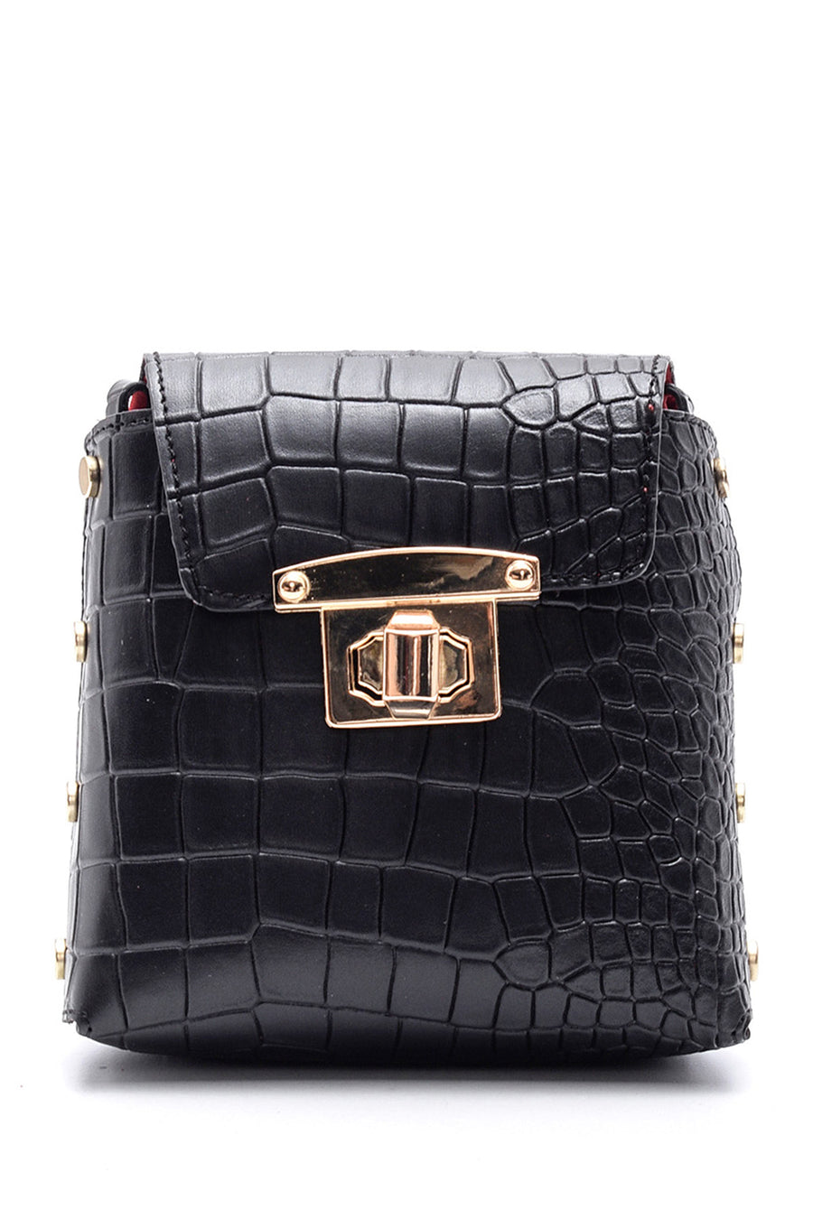 Women's Crocodile Patterned Crossbody Bag 19WBD2956E3 | Derimod