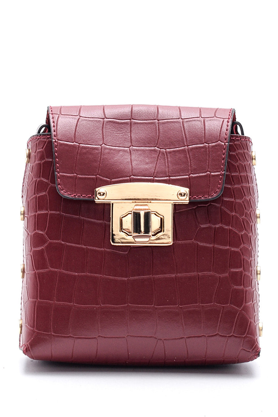 Women's Crocodile Patterned Crossbody Bag 19WBD2956E3 | Derimod