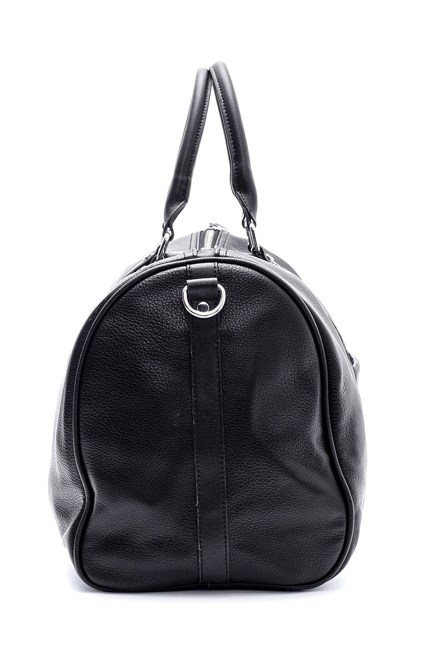 Men's Black Synthetic Leather Suitcase