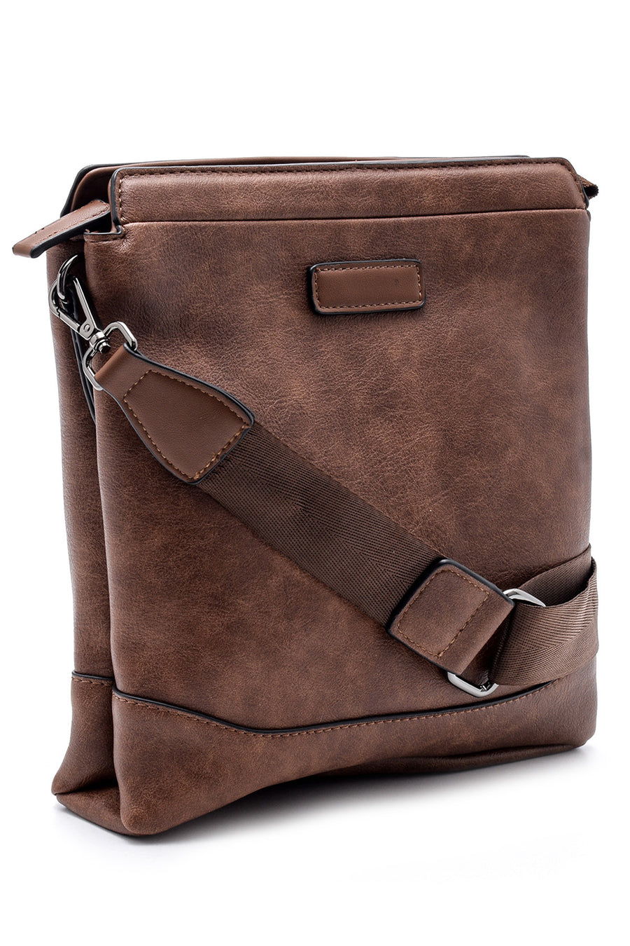 Men's Tan Messenger Bag