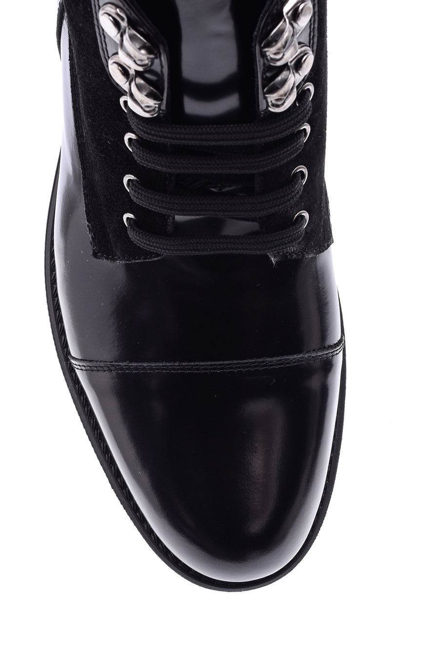 Men's Suede Detailed Leather Boots
