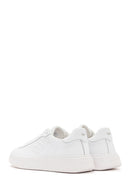 Alberto Guardiani Men's White Winner Leather Sneakers | Derimod