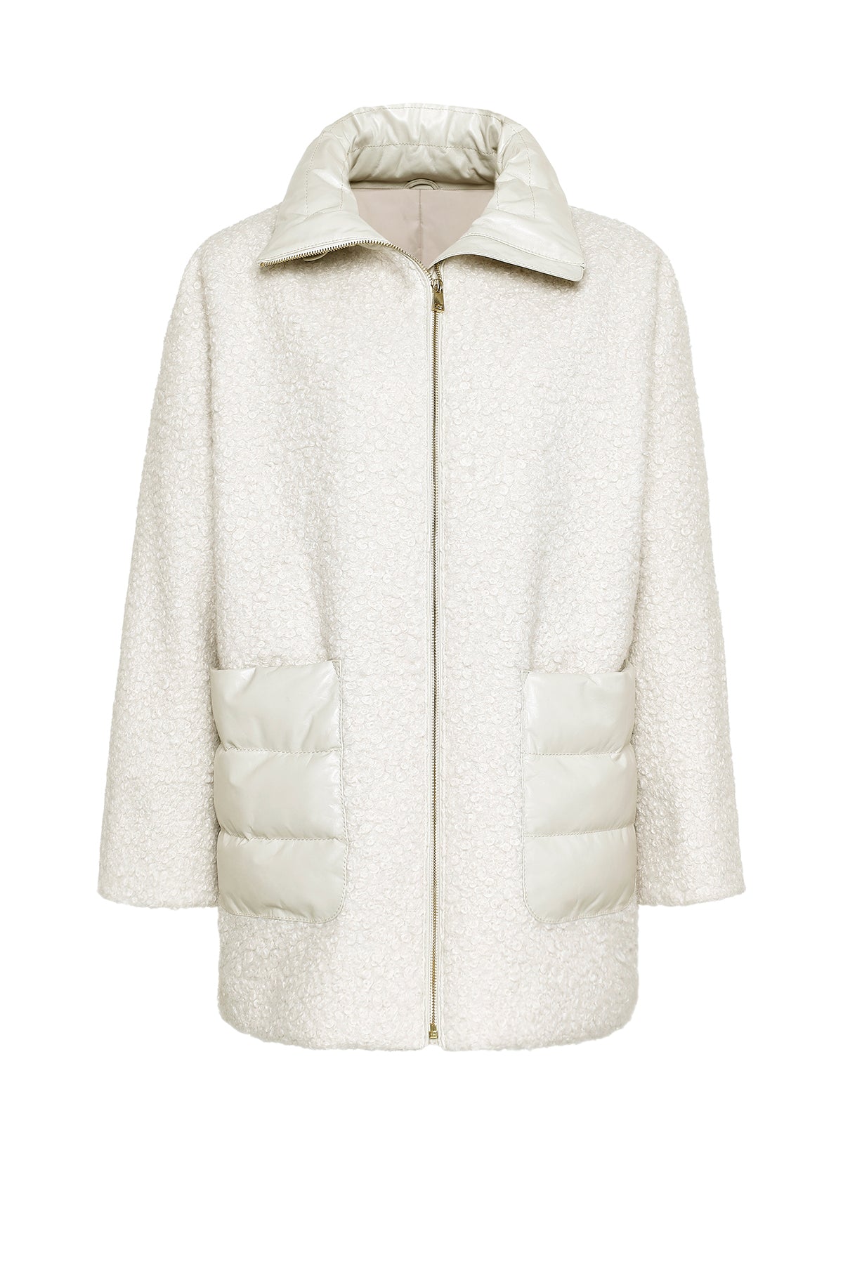 Boston Kadın Bej Teddy Deri Kaban