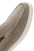 Men's Beige Suede Leather Casual Loafer | Derimod