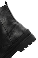 Men's Black Zippered Casual Leather Boots | Derimod