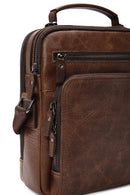 Men's Brown Leather Crossbody Bag | Derimod