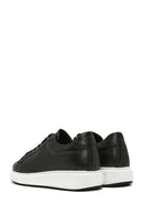 Men's Black Lace-up Leather Sneaker | Derimod