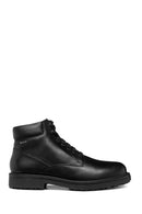 Geox Men's Black Lagorai + Grip Abx Laced Waterproof Leather Casual Boots | Derimod