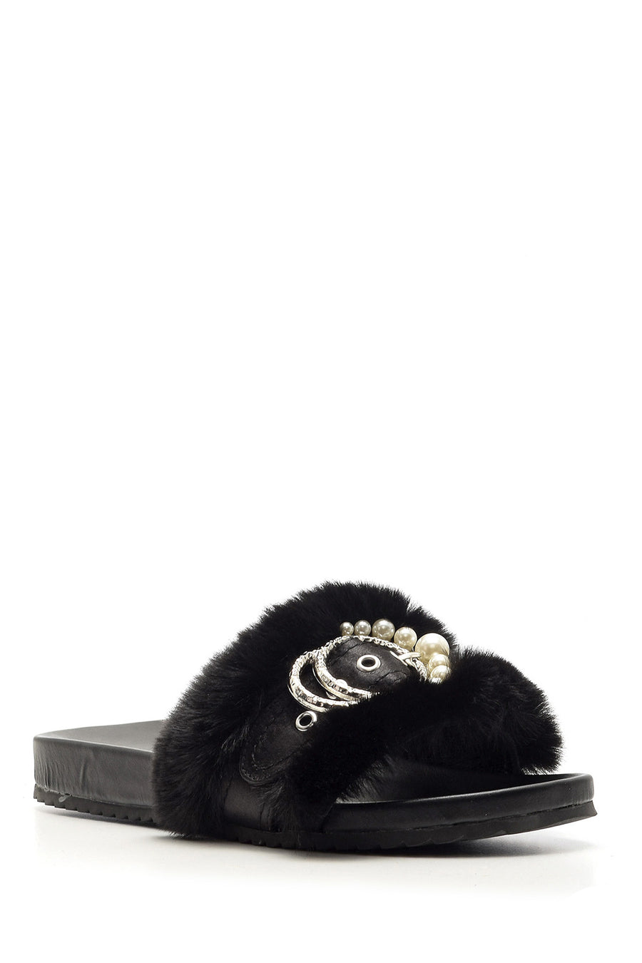 Women's Furry Pearl Slippers