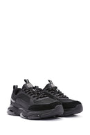 Men's Black Lace-up Leather Sneaker | Derimod