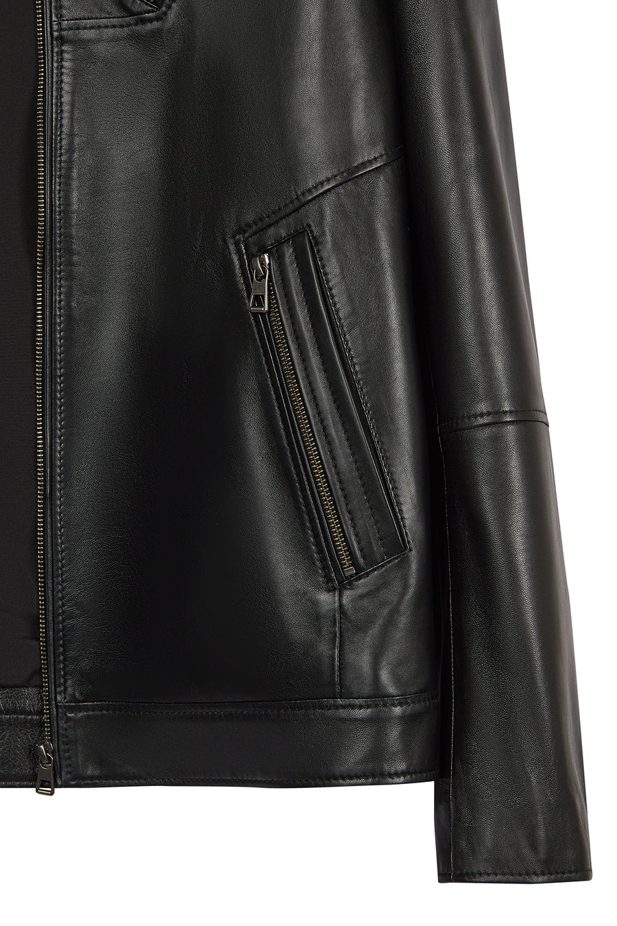 Edward Male Black Leather Jacket