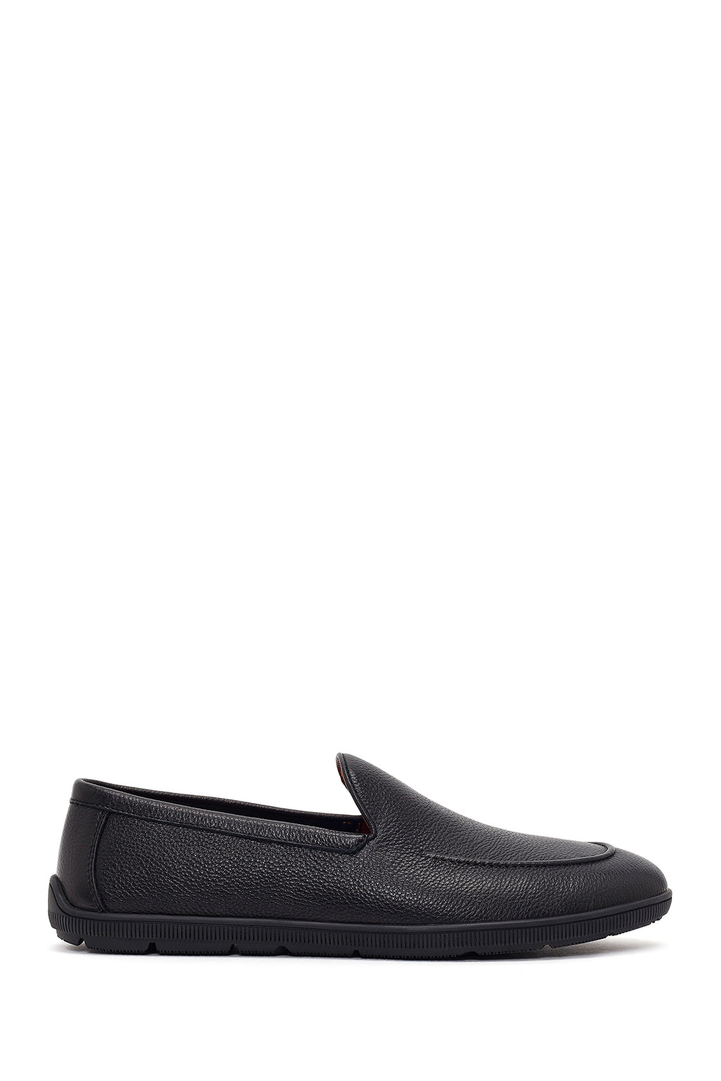 Erkek Siyah Deri Casual Loafer