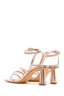 Women's Rose Gold Heeled Sandals | Derimod