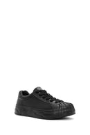 Men's Black Lace-up Leather Sneaker | Derimod