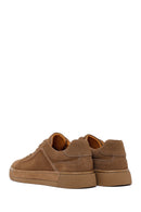 Male Mink Lace-up Suede Leather Sneaker | Derimod
