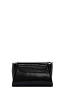 Women's Black Long Strap Patent Leather Crossbody Bag | Derimod