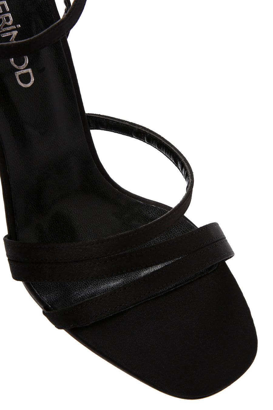 Women's Black Ankle Strap Heeled Sandals