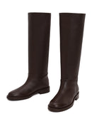 Woman Brown Leather Boots | Derimod