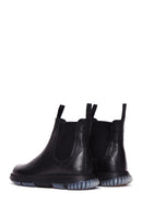 Men's Black Leather Chelsea Boots | Derimod