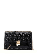 Women's Black Long Strap Quilted Handbag | Derimod