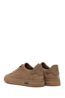 Male Mink Lace-Up Nubuck Leather Sneaker | Derimod