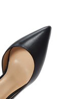 Kadın Siyah Deri Topuklu Ayakkabı | Derimod