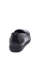 Kadın Siyah Deri Comfort Loafer | Derimod