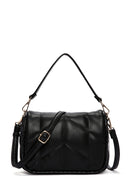 Women's Black Long Strap Quilted Crossbody Bag | Derimod