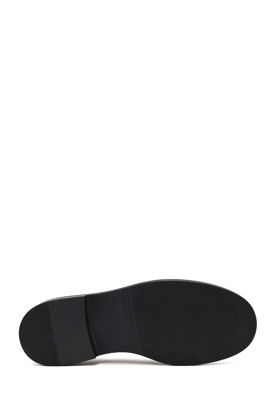 Kadın Siyah Tokalı Maskülen Loafer