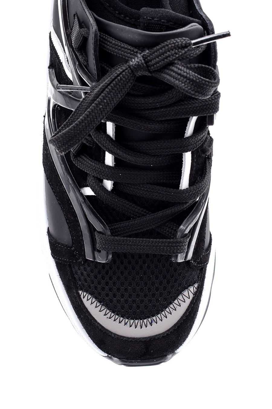 Erkek Süet Detaylı Deri Sneaker