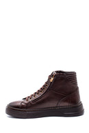 Men's Leather Zippered Boots | Derimod