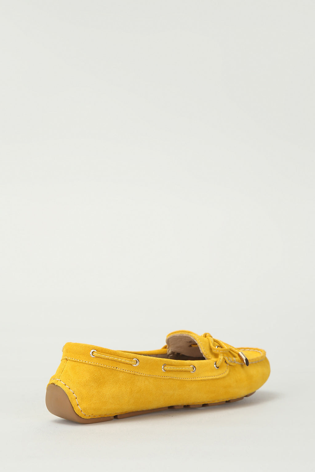 Süet Sarı Kadın Deri Loafer