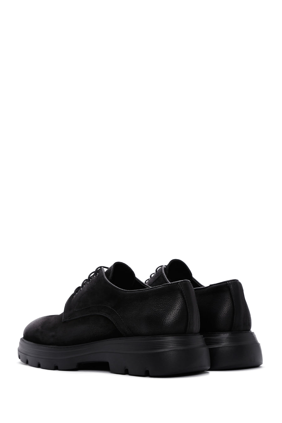 Men's Black Nubuck Leather Casual Shoes