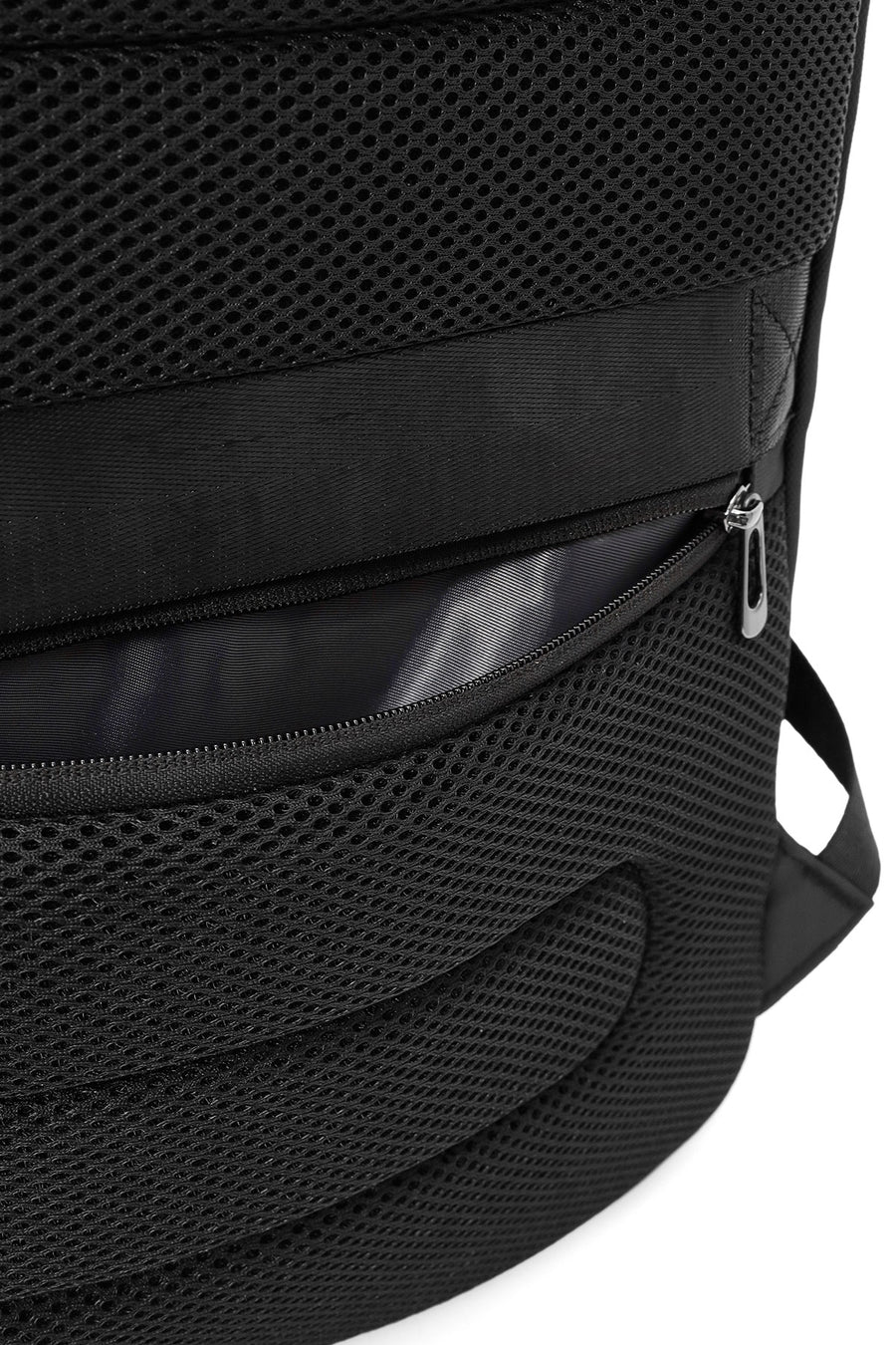D-Pack Unisex Black Fabric Backpack