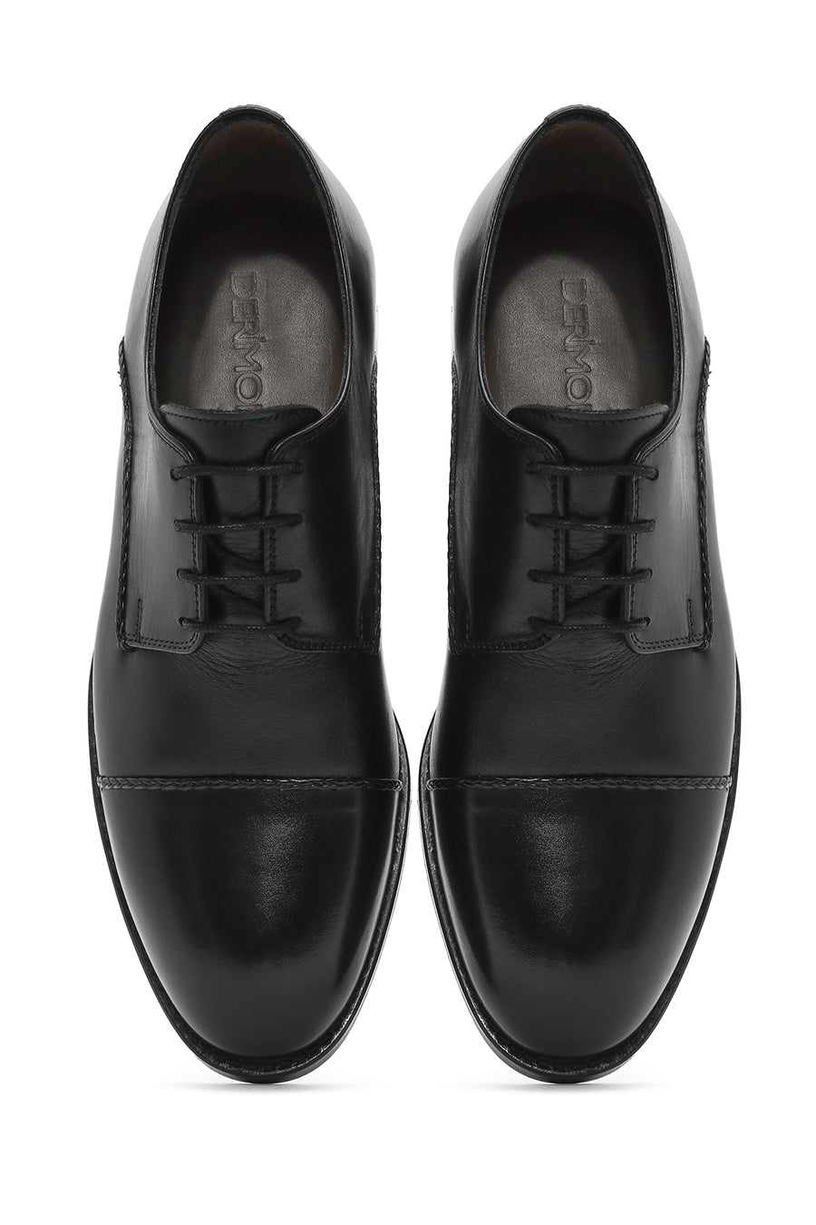 Men's Black Laced Leather Classic Shoes