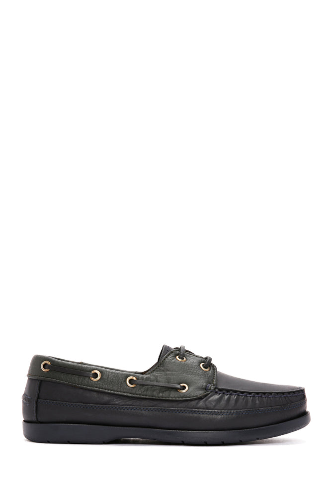 Erkek Yeşil Deri Comfort Loafer_0