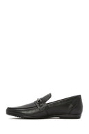 Men's Black Leather Classic Loafer | Derimod