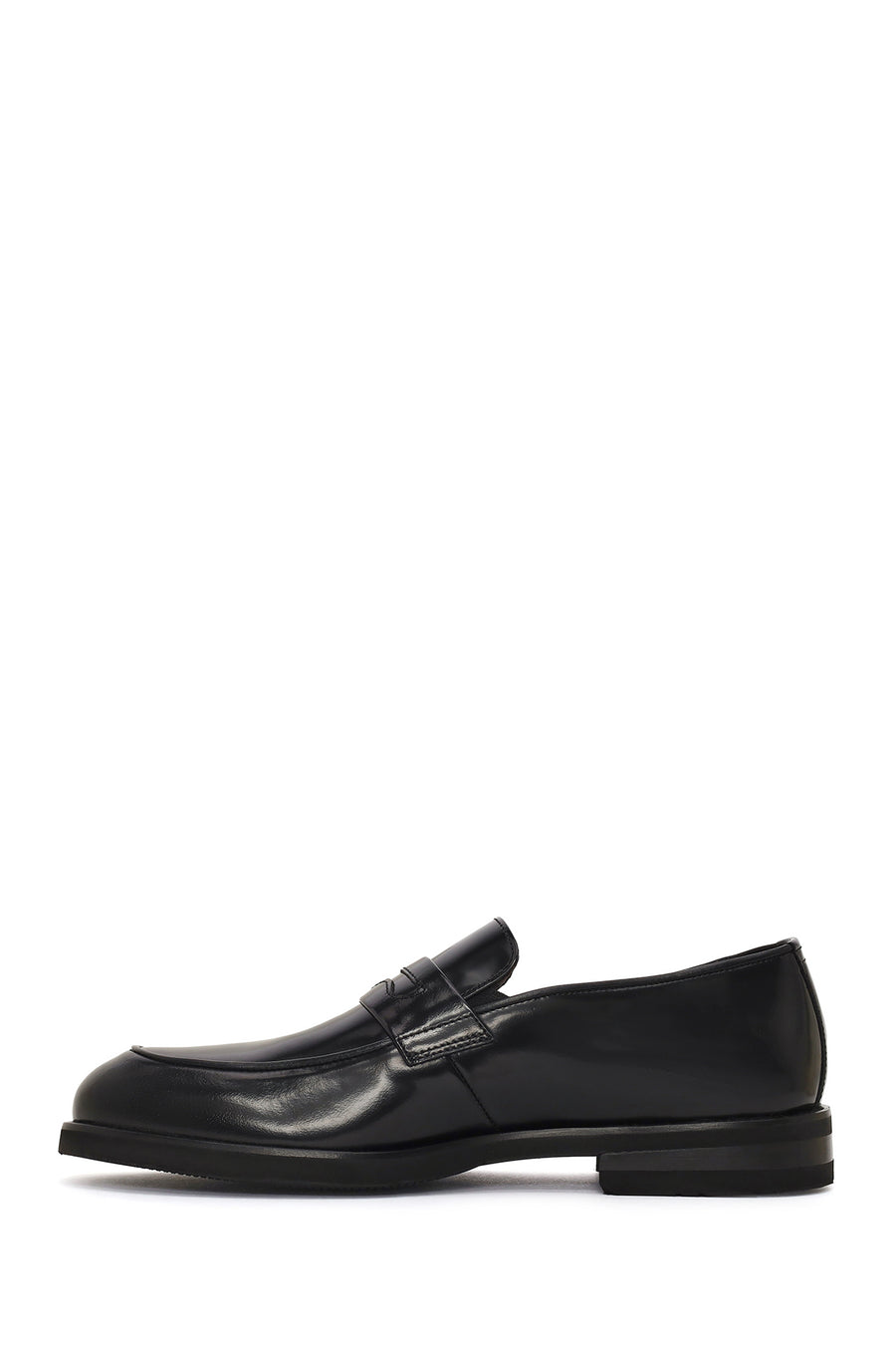 Men's Black Leather Loafer