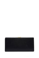 Women's Black Crocodile Patterned Wallet | Derimod