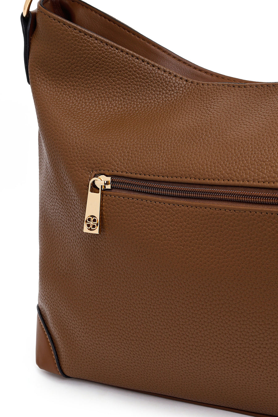 Woman Brown Long-Strap Accessory Shoulder Bag