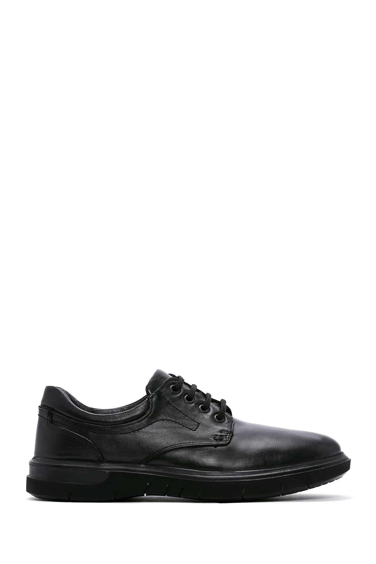 Men's Black Leather Casual Shoes 23WFD678118 | Derimod