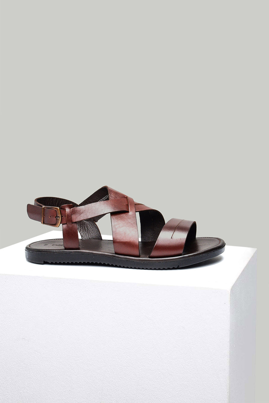 Brown Men's Leather Sandals